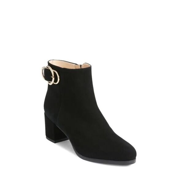 Ron White Women's Black Jozie Ankle Bootie Weatherproof Italian Boots Size 40 NW - Picture 1 of 10